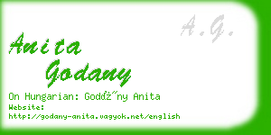 anita godany business card